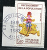 FRANCE - N° 2202a , RECENSEMENT , SANS CHIFFRE 7 VERT SUR LA CORSE - OBL. - TB - Used Stamps
