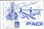 Romania - Occasionally Cardboard 1982 - Cosmonautics In The Service Of Peace - April 12 Day Of Cosmonautics - Other & Unclassified