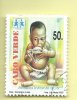 TIMBRES - STAMPS - CAP VERT / CAPE VERDE - 2000 -  50 ANS DES VILLAGES D´ENFANTS - TIMBRE OBLITÉRÉ - Kaapverdische Eilanden