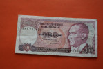 1970 -> 100 YUZ TURKLIRASI TURQUIE TURKIYE CUMHURIYET MERKEZ BANKAST - SLOVENIE  -> BILLET DE BANQUE BANK-BILL - Turquie