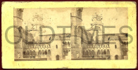PORTUGAL - SINTRA - TORRE MAIS ALTA DO PALACIO DA PENA - STEREO - 1890 STEREOSCOPIC REAL PHOTO - Stereoscoopen