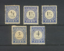 5 Waardes 3de Emissie Port Ongebruikt - Postage Due