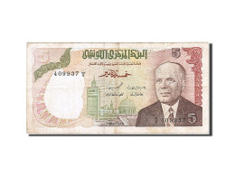 Billet, Tunisie, 5 Dinars, 1980, 1980-10-15, TTB - Tunisie