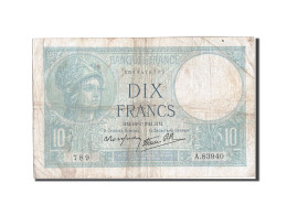 Billet, France, 10 Francs, 10 F 1916-1942 ''Minerve'', 1941, 1941-01-16, TB - 10 F 1916-1942 ''Minerve''
