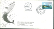 BRAZIL #1510    BLUE  WHALE  -  1977  -  FDC #121 - FDC