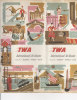 B1405 - Brochure Illustrata INTERNATIONAL AIR ROUTES TWA 1958/MAP/AVIAZIONE LINEE AEREE - Werbung