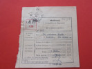 DOCUMENT DES PTT COUPON TALON DE 1948 RECEPISSE PREUVE DE DEPOT TAMATAVE MADAGASCAR EX COLONIE FRANCAISE - Covers & Documents