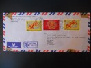 Honk Kong Lettre Recommande De 1988 Pour Monaco - Lettres & Documents