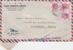 HONG KONG Yvert  152 X 3 Sur Lettre Griffe "Par Avion De Hong Kong à Marseille " 13/11/1948 Pour Bordeaux France - Briefe U. Dokumente