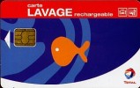 @+ Carte De Lavage TOTAL Rechargeable - POISSON. Verso 600 Stations (puce 1) - Car Wash Cards