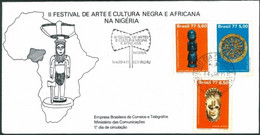 BRAZIL #1553  -  FDC #112  -  BLACK CULTURE  - 1977 - FDC