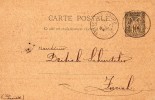 FRANCE ENTIER POSTAL REPIQUE POUR LA SUISSE 1897 - Bijgewerkte Postkaarten  (voor 1995)