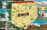 Ohio Map The Buckeye State - Sonstige & Ohne Zuordnung