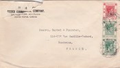 HONG KONG Yvert 143 X 2 + 147A Sur Lettre 5/6/1948  Pour Bordeaux France - Covers & Documents