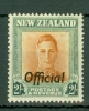 New Zealand: 1947/51   KGVI 'Official' OVPT   SG O158   2/-  [Wmk Sideways Plate 1]    MH - Officials