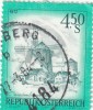 Austria 1976 - (YT)  1348  Used  "Serie Ordinaria. Paesaggi" - 4,50s Smeraldo E Verde-.blu - Autres & Non Classés