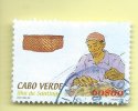 TIMBRES - STAMPS - CAP VERTE / CAPE VERDE - 2002 - VANNERIE - TIMBRE OBLITÉRÉ - Cap Vert