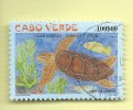 TIMBRES - STAMPS - CAPE VERDE / CAP VERT - 2002 - MARINE FAUNE - TURTLE - TIMBRE OBLITÉRÉ CLÔTURE DE SERIE - Cap Vert