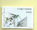 TIMBRES - STAMPS - CAPE VERDE / CAP VERT - 2002 - FOTBALL - COUPE DU MONDE CORÉE DU SUD / JAPON - TIMBRE OBLITÉRÉ - Kaapverdische Eilanden