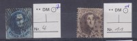 TIMBRE. BELGIQUE. N°........4 ET 11 - 1849-1865 Medallones (Otros)