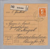 Heimat DE RP Maikammer 1917-11-11 Paketkarte 30 Pf. Orange - Cartas & Documentos