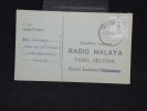 MALAISIE - Carte De Radio  Pour Kuala Lumpur En 1957  - à Voir - Lot P10079 - Federation Of Malaya