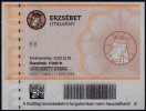 2013 - Food Cheque Voucher COVER LABEL / Elizabeth Of Hungary (Saint Elizabets) - Hongrie