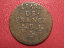 Liard De France Louis XIV 1657 B Rouen 0829 - 1643-1715 Luis XIV El Rey Sol