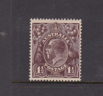 Australia 1914-24 Single Watermark King George V, SG 58, Three Half Pence Black Brown Mint Never Hinged - Mint Stamps