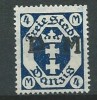 Allemagne - Danzig - Service - 1922 - Michel 20 - Neuf * - Service