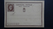 Italy - 1874 - Mi: P 1* - Postal Stationery - Look Scans - Stamped Stationery