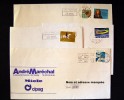 Suisse - 4 Lettres Oblitération (cancellation)  95/96 - Storia Postale