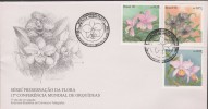 O) 1996 BRAZIL, ORCHIDS, PRESERVATION OF FLORA, FDC XF - FDC