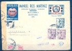 1943 , CASTELLÓN , SOBRE COMERCIAL CIRCULADO ENTRE BURRIANA Y NUREMBERG , TRÁNSITO , CENSURAS, IMPRESOS - Storia Postale