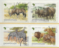 HUNGARY - 1997. African Animals / Lion / Gazella  USED!!!   I.  Mi: 4450-4453. - Usado