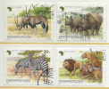 HUNGARY - 1997. African Animals / Lion / Gazella  USED!!!   I.  Mi: 4450-4453. - Oblitérés