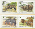 HUNGARY - 1997. African Animals / Lion / Gazella  USED!!!   V.  Mi: 4450-4453. - Gebruikt