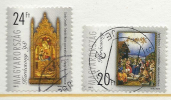 HUNGARY-1998. Christmas/Painting-Visit Of The Shepherds/Mary Upon The Throne With The Infant USED!!!! I.  Mi4519-4520. - Usado