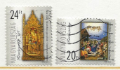 HUNGARY-1998. Christmas/Painting-Visit Of The Shepherds/Mary Upon The Throne With The Infant USED!!!! VI.  Mi4519-4520. - Gebraucht