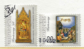 HUNGARY-1998. Christmas/Painting-Visit Of The Shepherds/Mary Upon The Throne With The Infant USED!!!! VII.  Mi4519-4520. - Usado