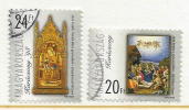 HUNGARY-1998. Christmas/Painting-Visit Of The Shepherds/Mary Upon The Throne With The Infant USED!!!! VIII.  Mi4519-4520 - Used Stamps