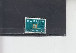 LUSSEMBURGO  1963 - Unificato  634° - Europa-CEPT - Oblitérés