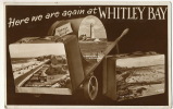 Whitley Bay Multi View Surrealism Wheelbarrow  Lighthouse  Suitcase Used 1954 - Altri & Non Classificati