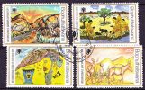 Bophuthatswana - 1979 - Childrens Drawings - Complete Set - Donkeys