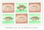 SWITZERLAND 1964 - Rare Leaf With 9 Dummy Stamps - Specimen Essay Proof Trial Prueba Probedruck Test - Variétés