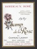 Etiquette De Vin Bordeaux Rosé 1991- Champ De La Rose Du Chateau Launay- 75 Cl - Thème Flore- R. Greffier à Gironde (33) - Rozen