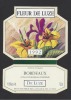 Etiquette De Vin Bordeaux  1992  -  Fleur De Luze  - Thème Flore Fleurs - Flores