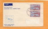 Auckland NZ Papeete Tahiti 1951 Air Mail Cover Maled - Airmail