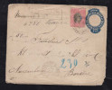 Brazil Brasil 1896 Uprated Stationery Cover Registered PARANA To NUERNBERG Bavaria Germany Via LISBOA - Storia Postale