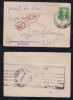 Brazil Brasil 1954 Cover Local Use Back To Sender AO REMETENTE PM In Red Attractive - Lettres & Documents